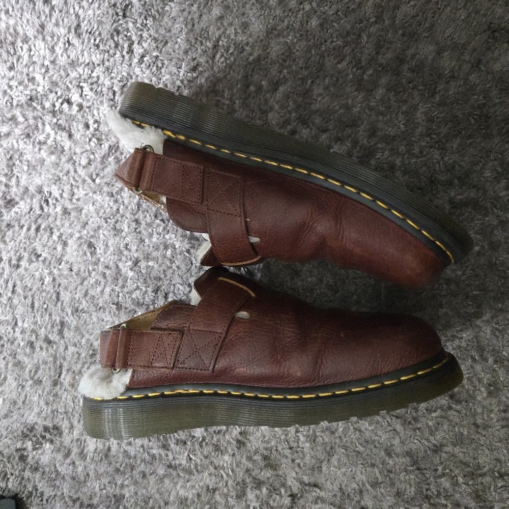 Dr. Martens Brown Leather Unisex Clogs - Jorge - Picture 5 of 9